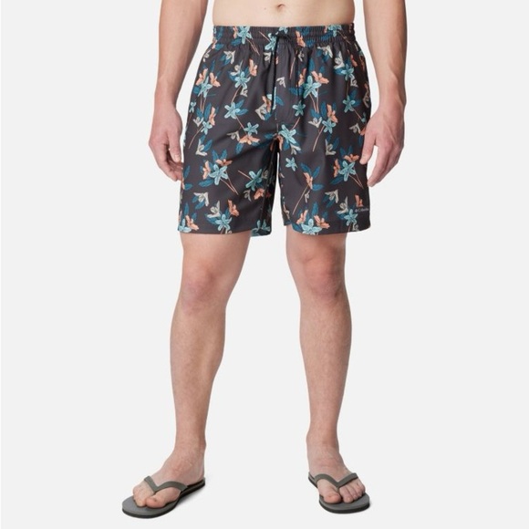 Columbia NWT Summertide Stretch Printed Shorts Men's XXL Swim‎ UPF 40 - Picture 1 of 9